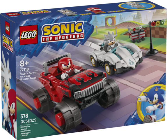 Silver's Car vs. Knuckles Monster Truck