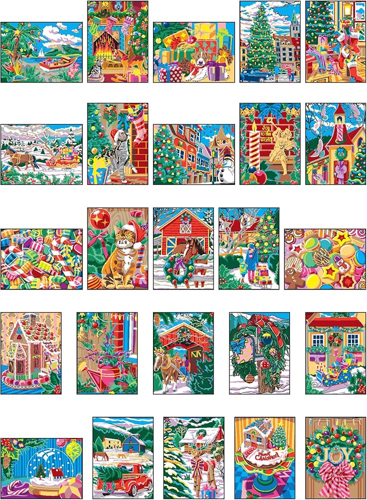 Creative Haven Christmas Color by Number