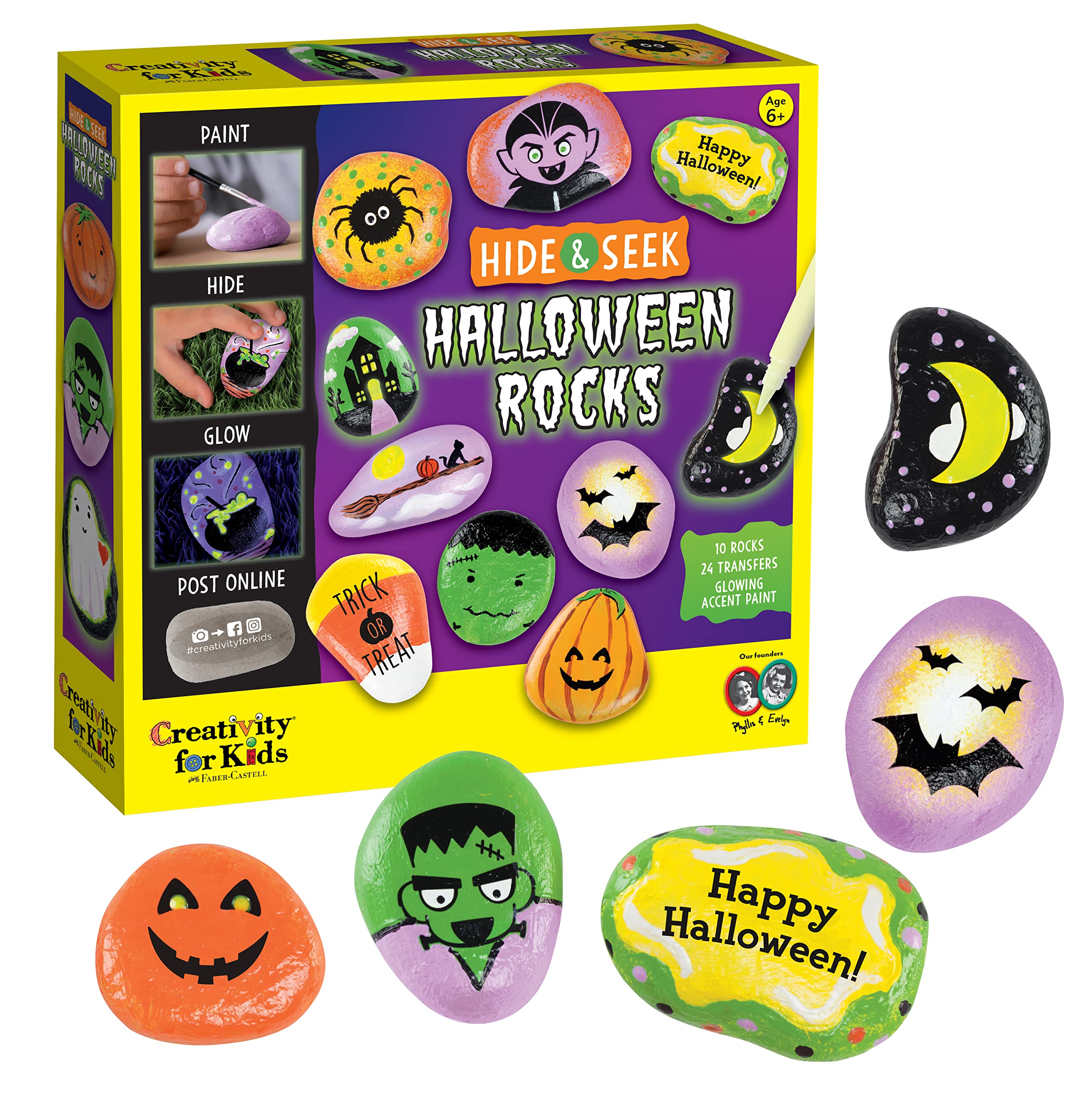 Halloween Hide & Seek Rock Painting