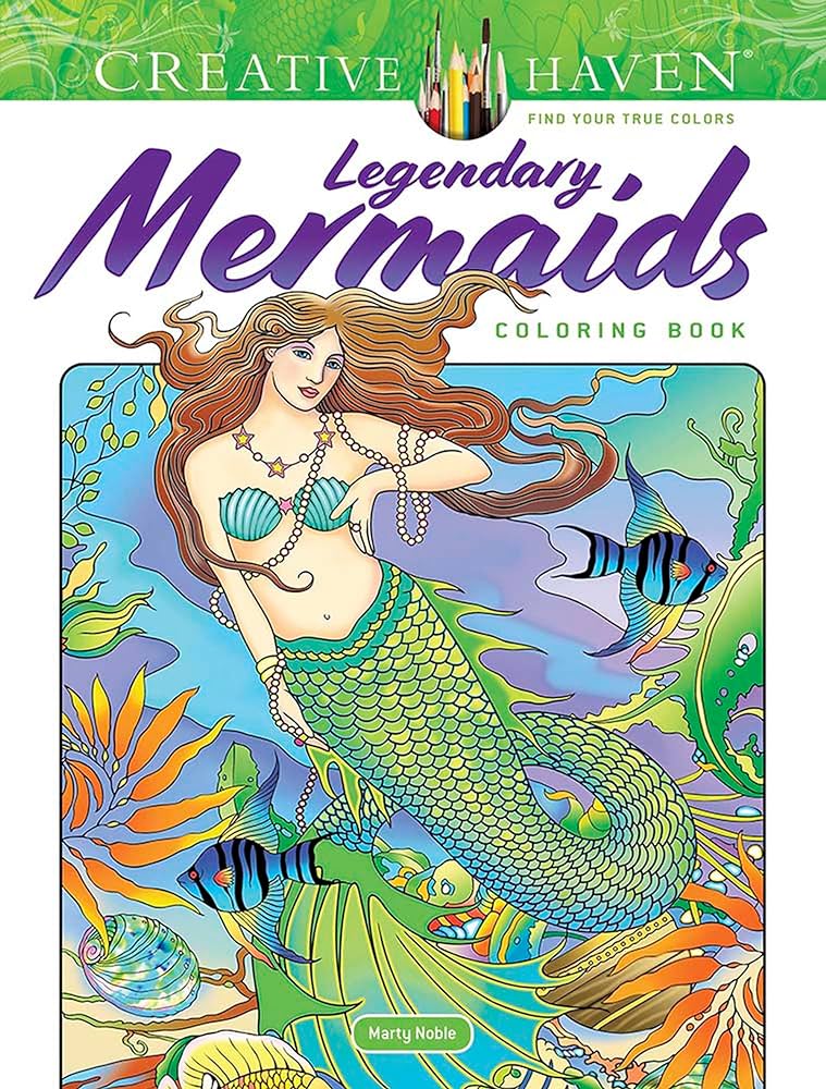 Legendary Mermaids Coloring Book