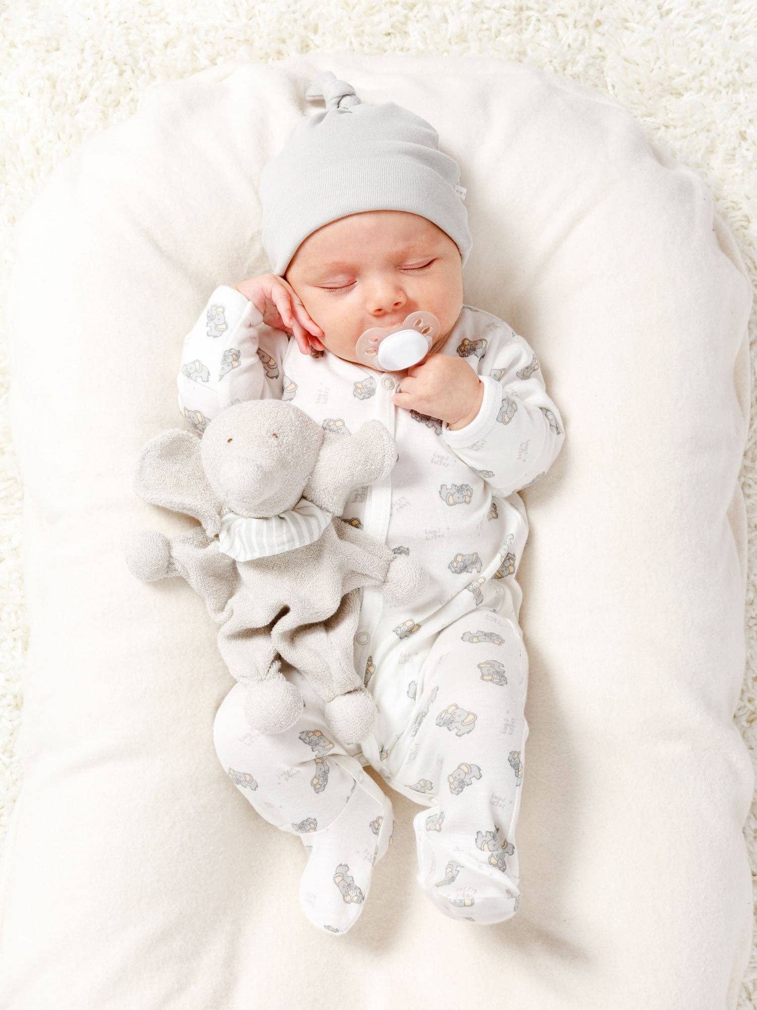 Elephant Lovey - Grey