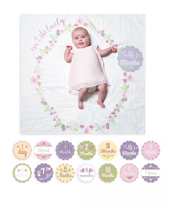 Baby's First Year - Blanket & Cards Set