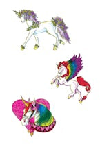Tattoos - Unicorns - Glow in the Dark