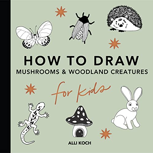 How to Draw Books for Kids Mushrooms & Woodland Creatures