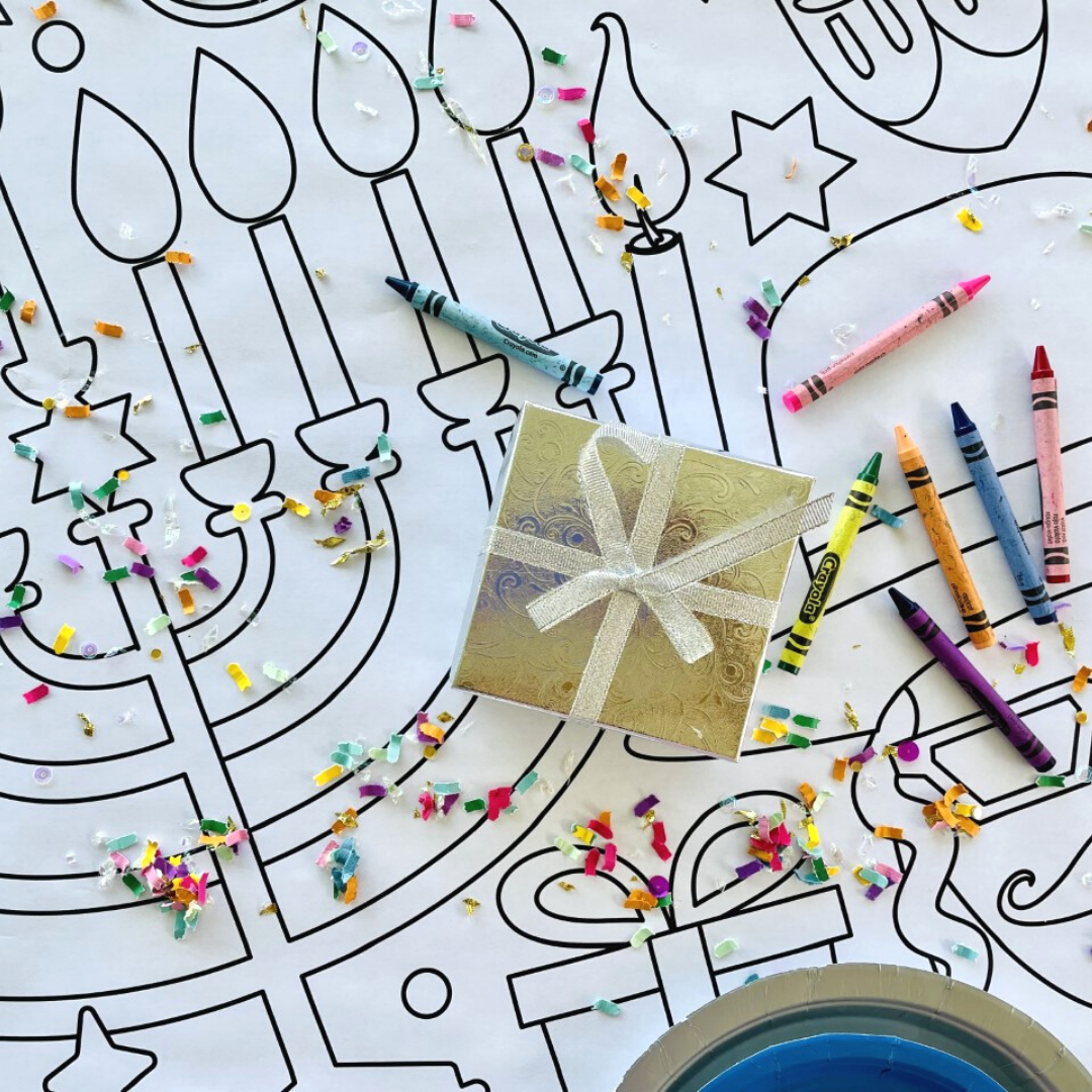 Hanukkah Coloring Tablecloth | Kids Activity