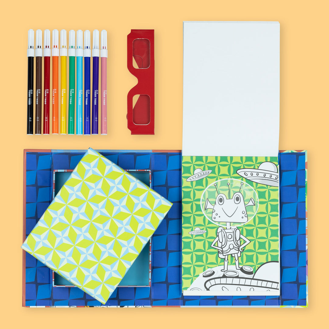 Colouring Set - 3D - Sci-Fi Fun