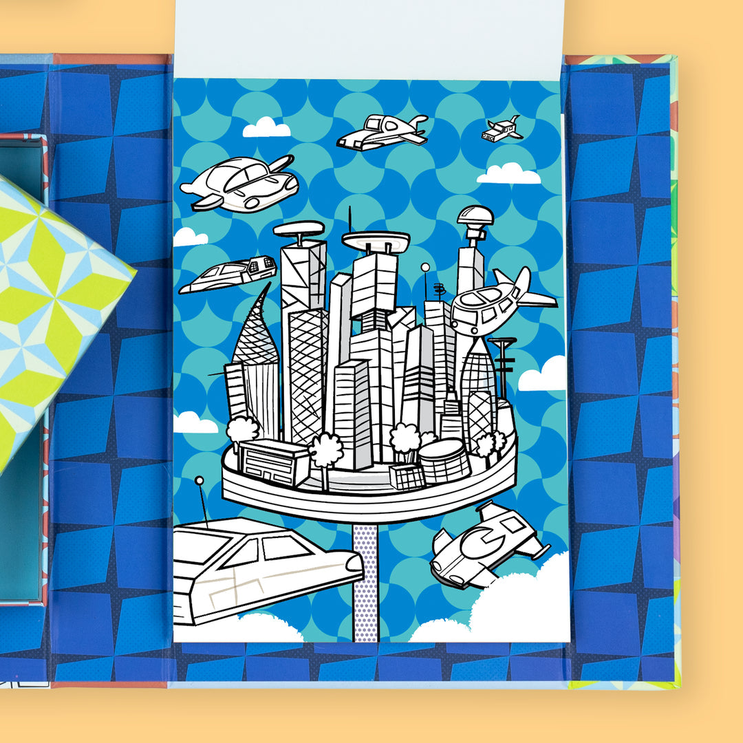 Colouring Set - 3D - Sci-Fi Fun