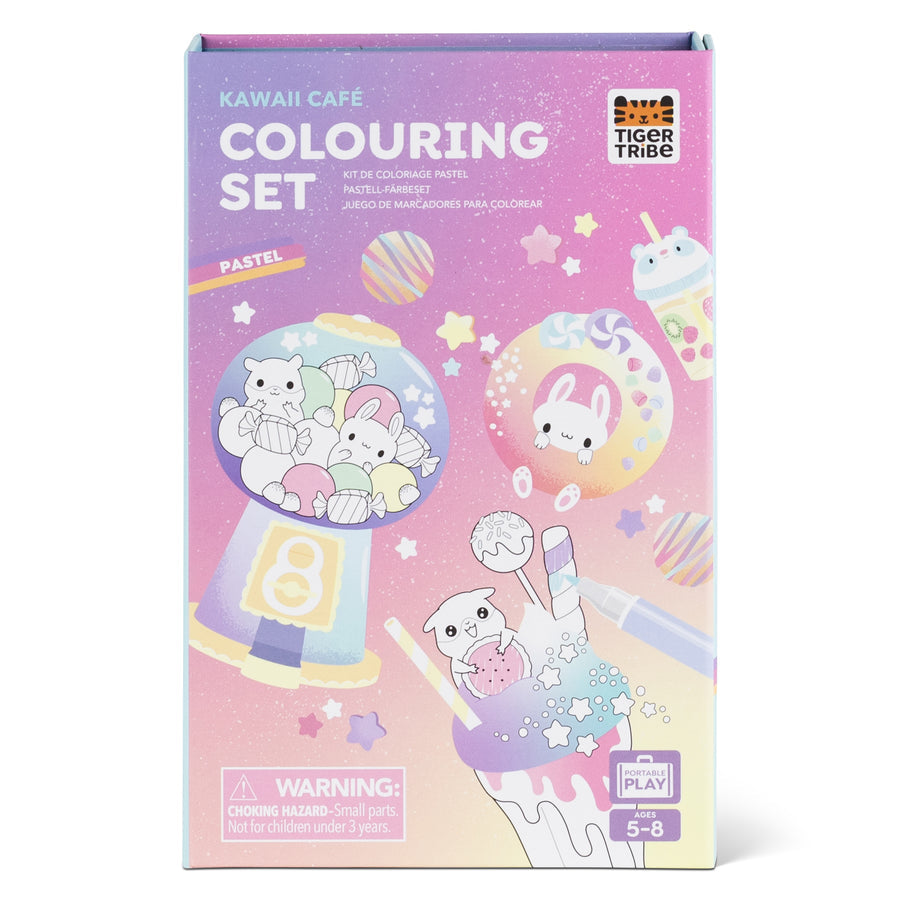 Colouring Set - Pastel - Kawaii Cafe