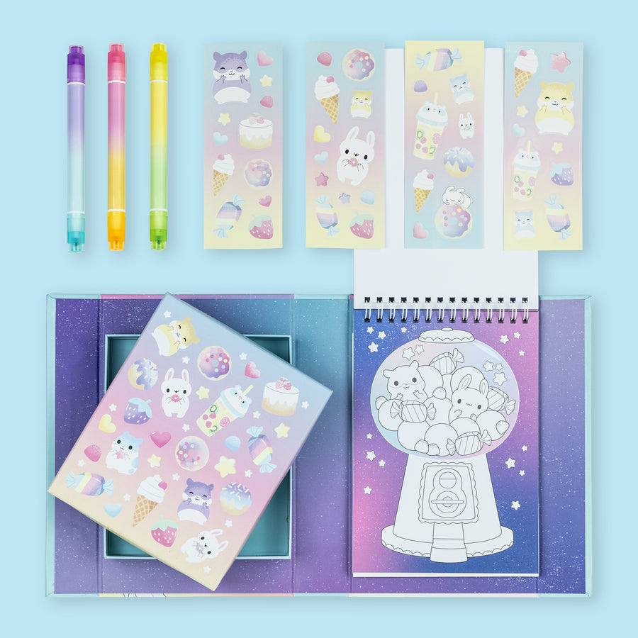 Colouring Set - Pastel - Kawaii Cafe