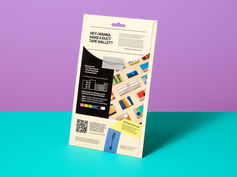 Duct Tape Wallet Kit - Silver