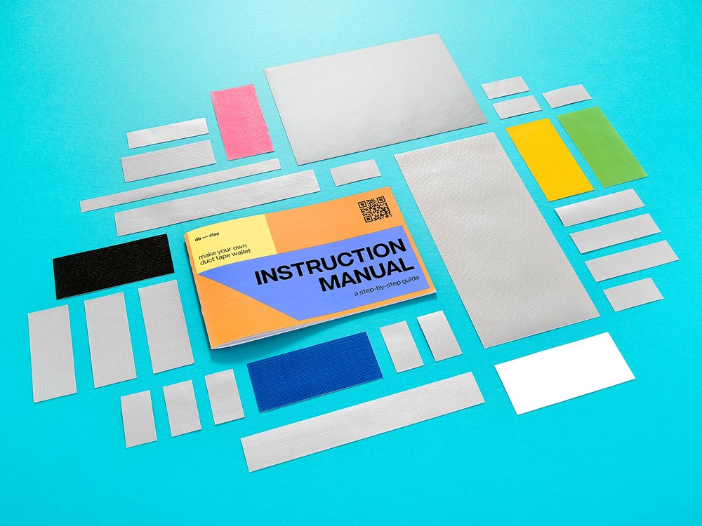 Duct Tape Wallet Kit - Silver