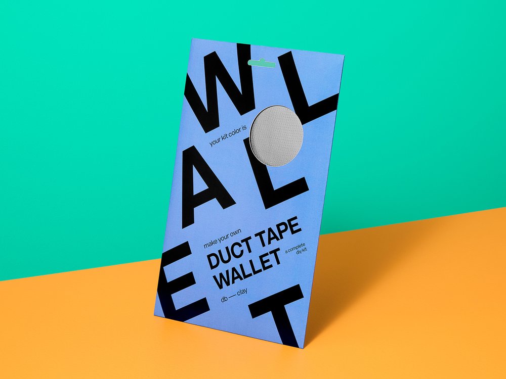 Duct Tape Wallet Kit - Silver