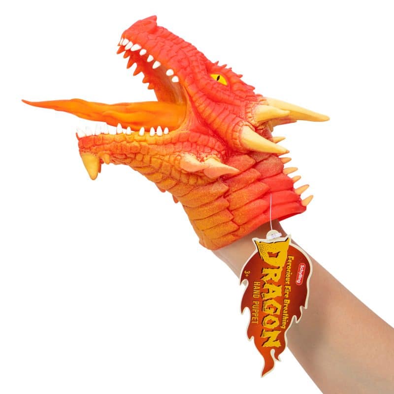 Ferocious Fire Breathing Dragon Hand Puppet