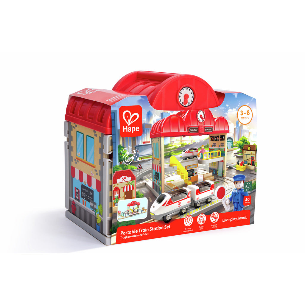 Portable Train Station Set