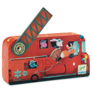 Silhouette Fire Truck Puzzle