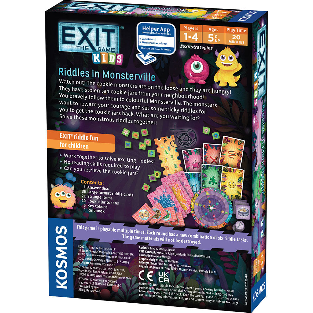 Exit the Game Kids: Riddles in Monsterville