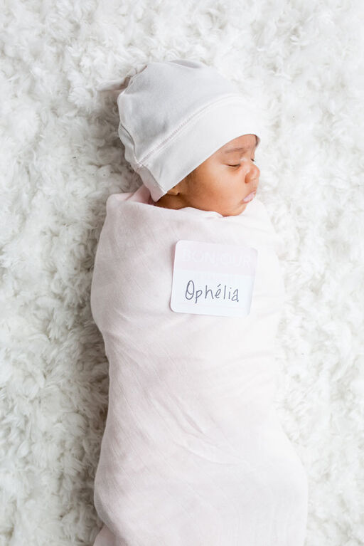 Baby Pink Newborn Hat & Swaddle