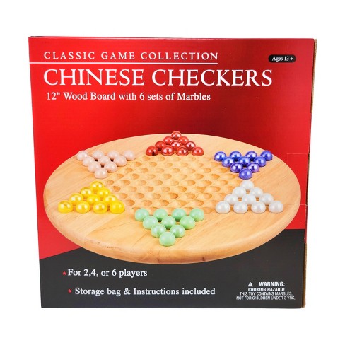 Chinese Checkers 12" Wood Board