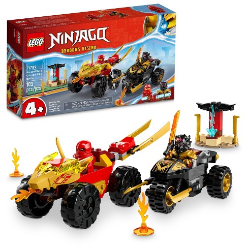 LEGO Kai and Ras's Car and Bike Battle
