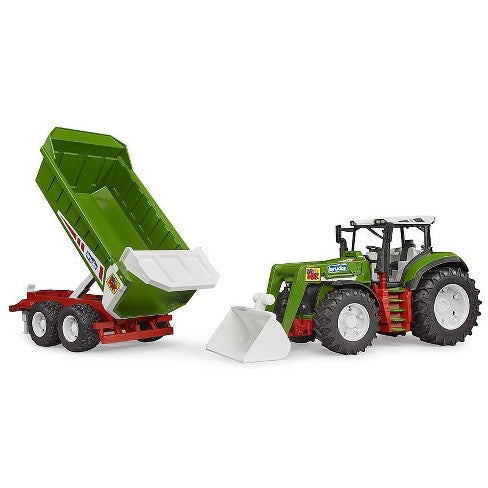 Roadmax Tractor w/ Frontloader & Tipping Trailer