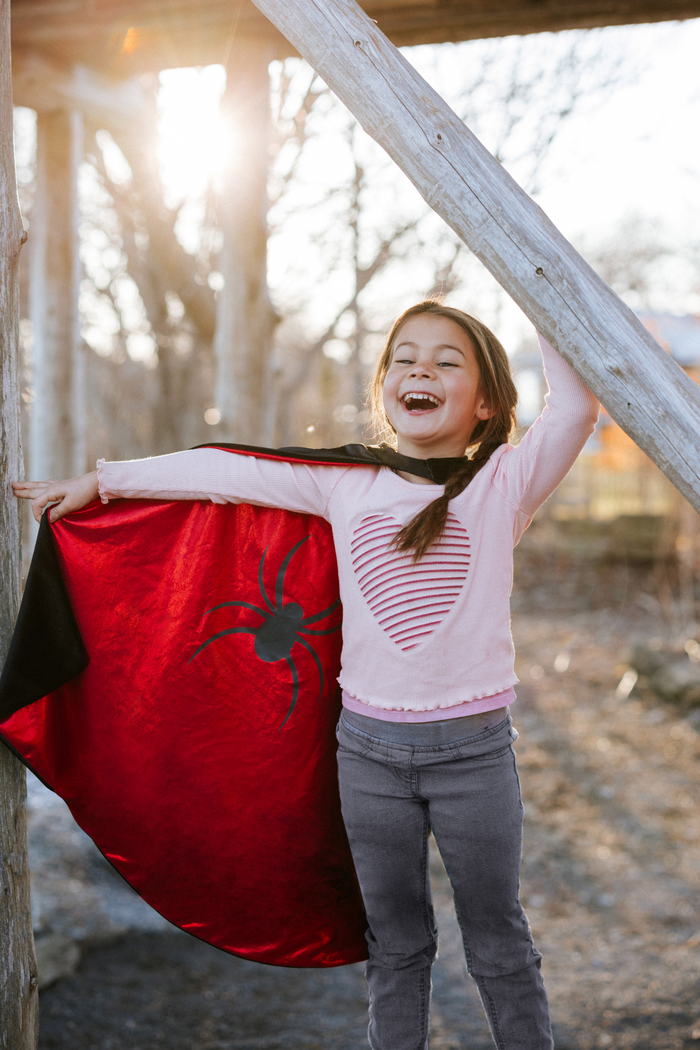 Reversible Spider Bat Cape (Ages 5-6)