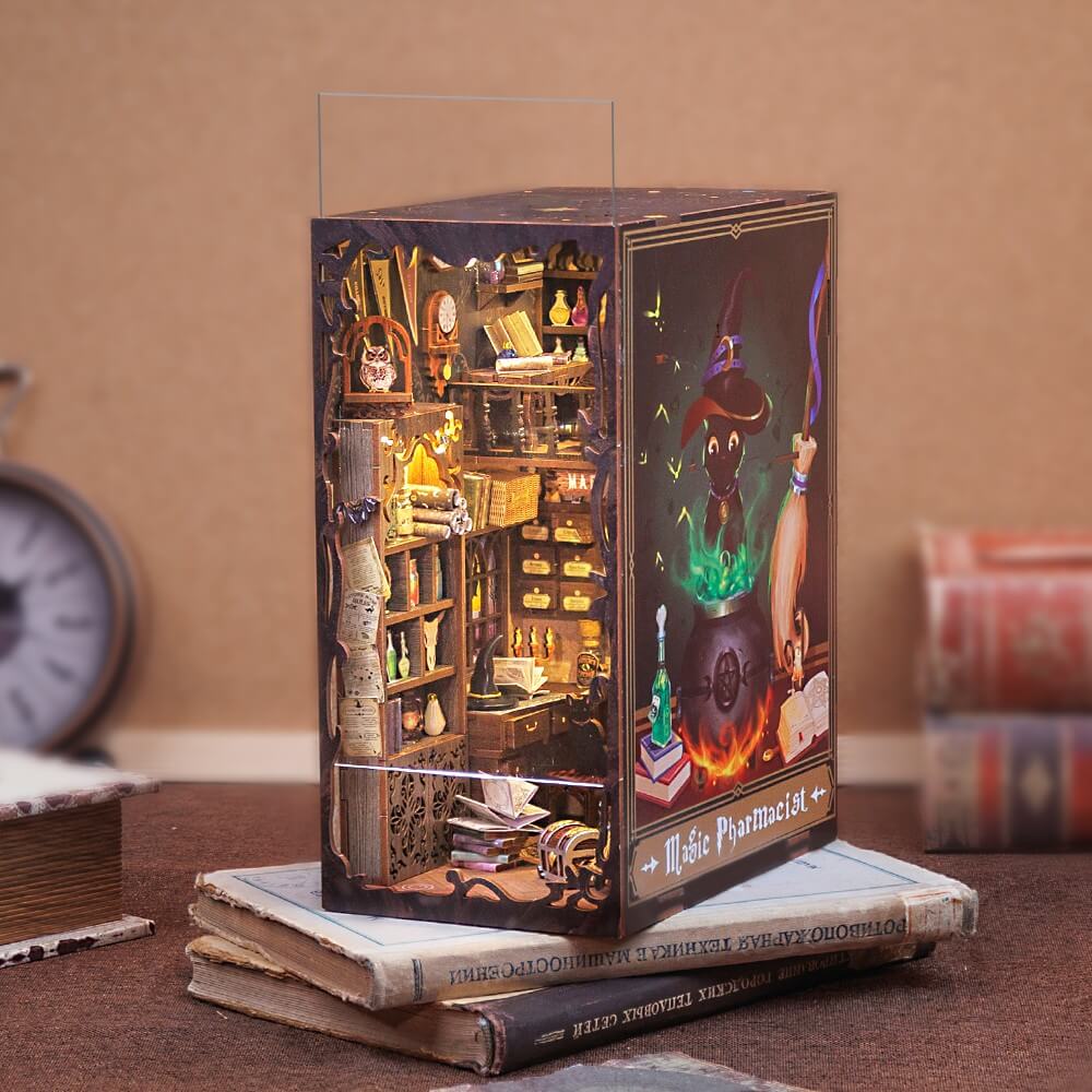 DIY Book Nook Bookend - Magic Pharmacist
