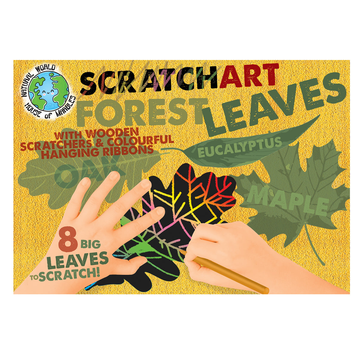 Scratch Art Set-Leaves
