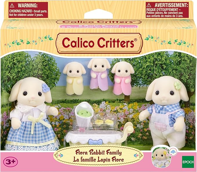 Calico Critters - Flora Rabbit Family