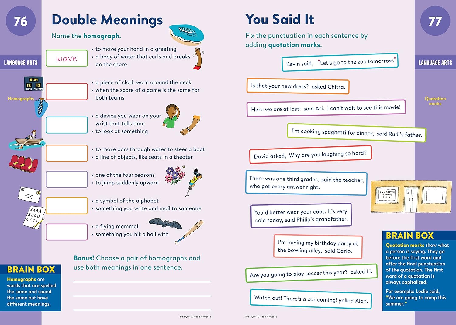 Brain Quest Workbook: Grade 3