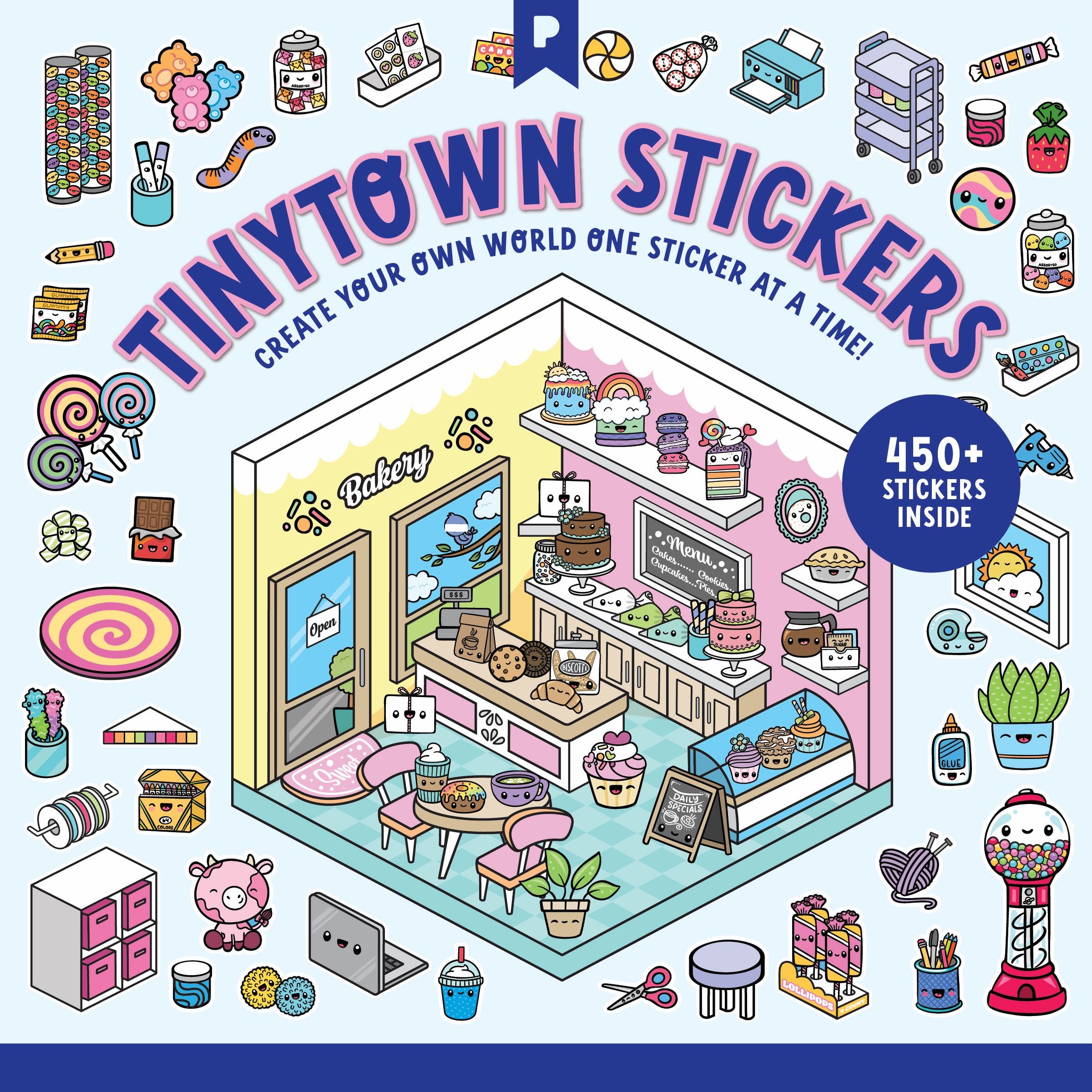 Isometric Town Sticker Book: Volume 1