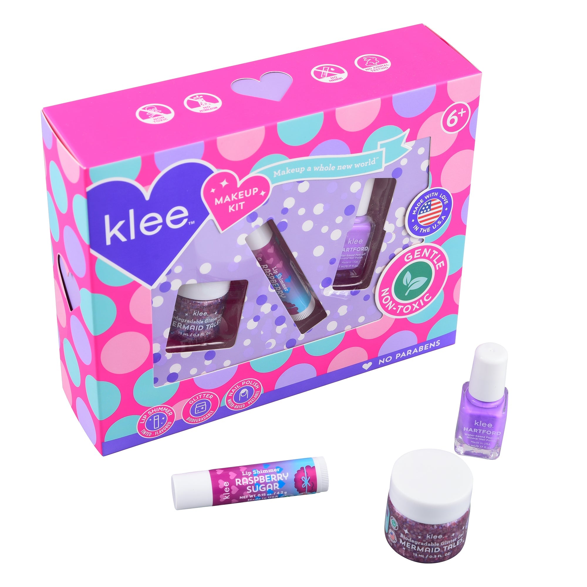 Klee 3-PC Makeup Kit - Purple Candy Sprinkles