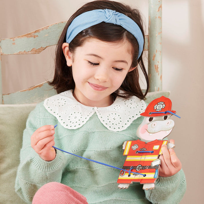 Lacing Cards - Occupations Dress Up