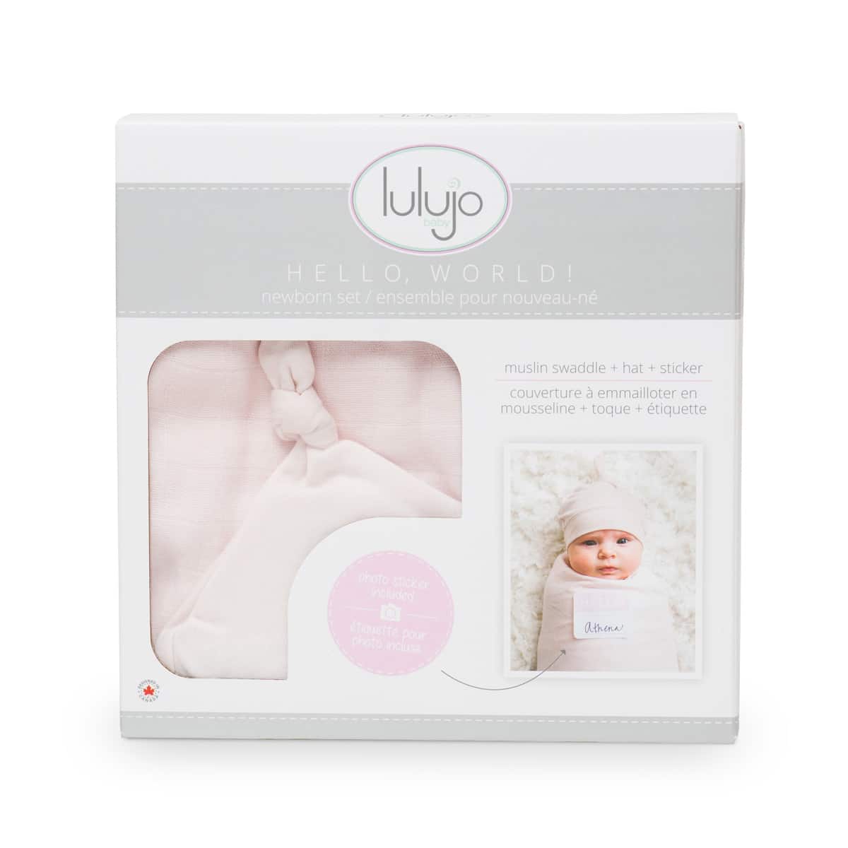 Baby Pink Newborn Hat & Swaddle