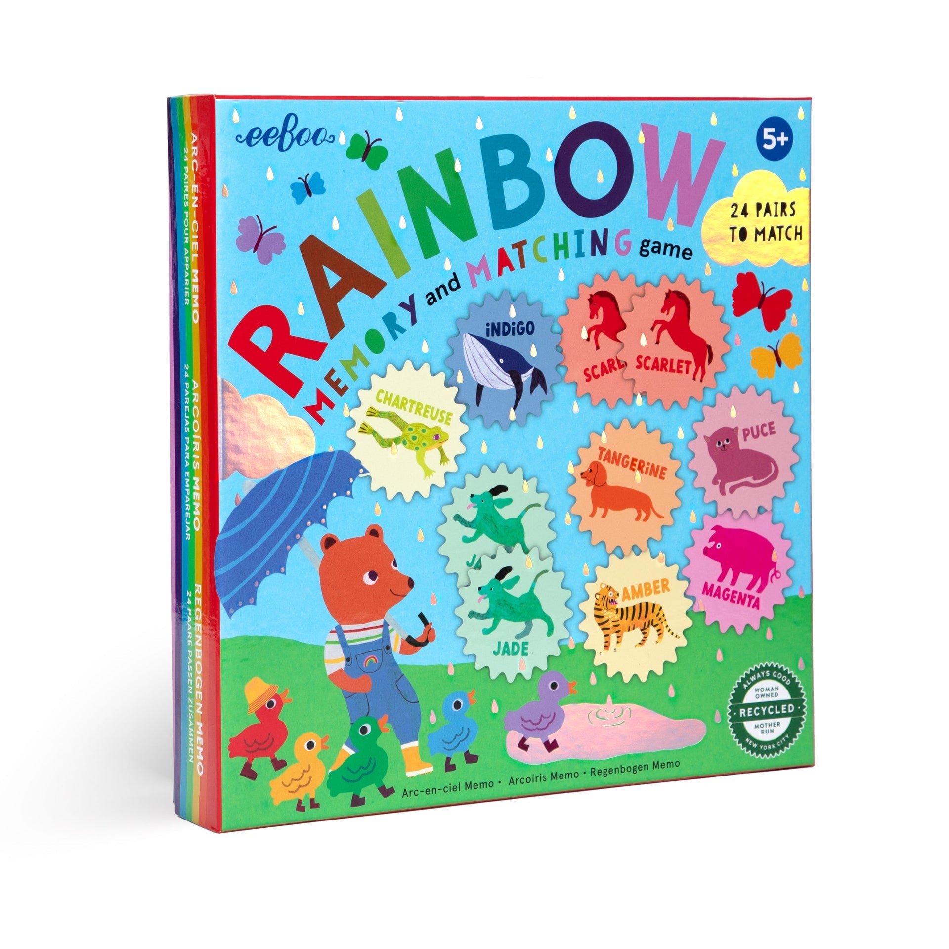 Rainbow Memory and Matching Game