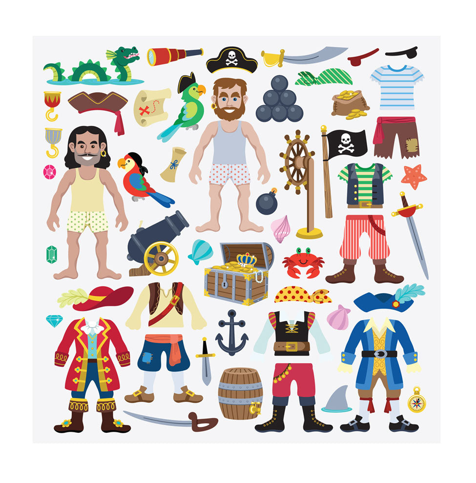 Puffy Stickers Pirate