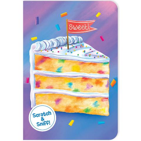 Scratch and Sniff Slice of Cake Enclosure Card