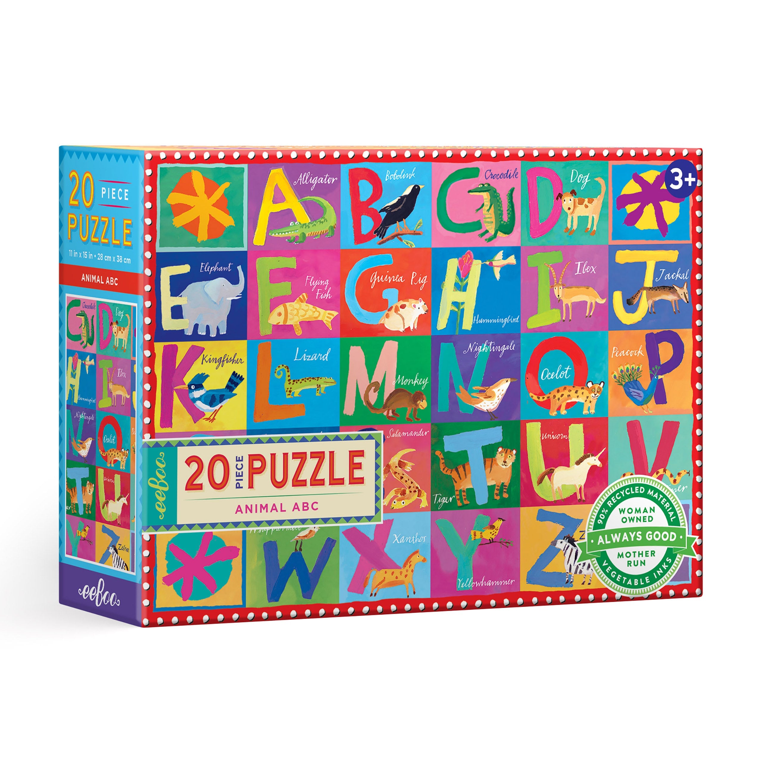 Animal ABC 20 Piece Puzzle