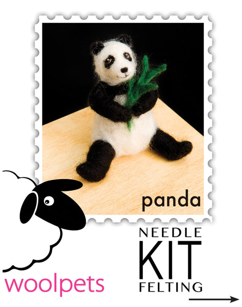 Needle Felting Kit - Panda Bear