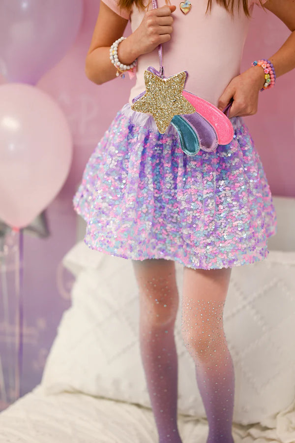 Purple Party Sequins Skirt 4/6