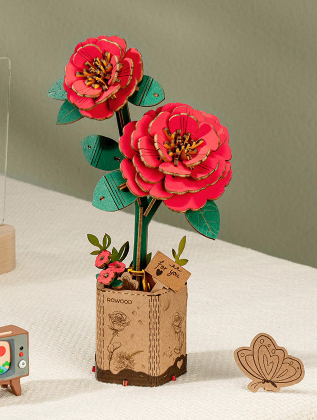 DIY Red Camelia