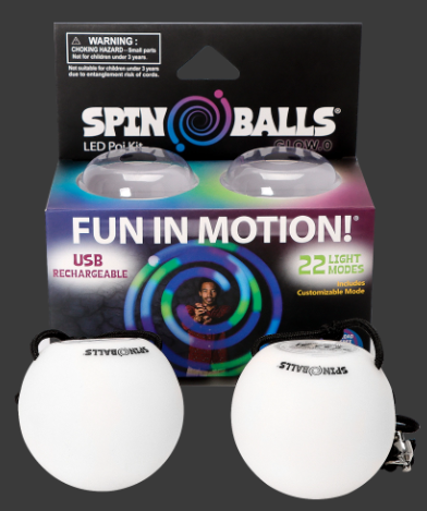 Spin Balls LED rechargeable