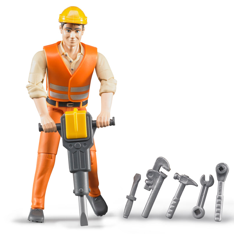 Construction Worker w Accessori
