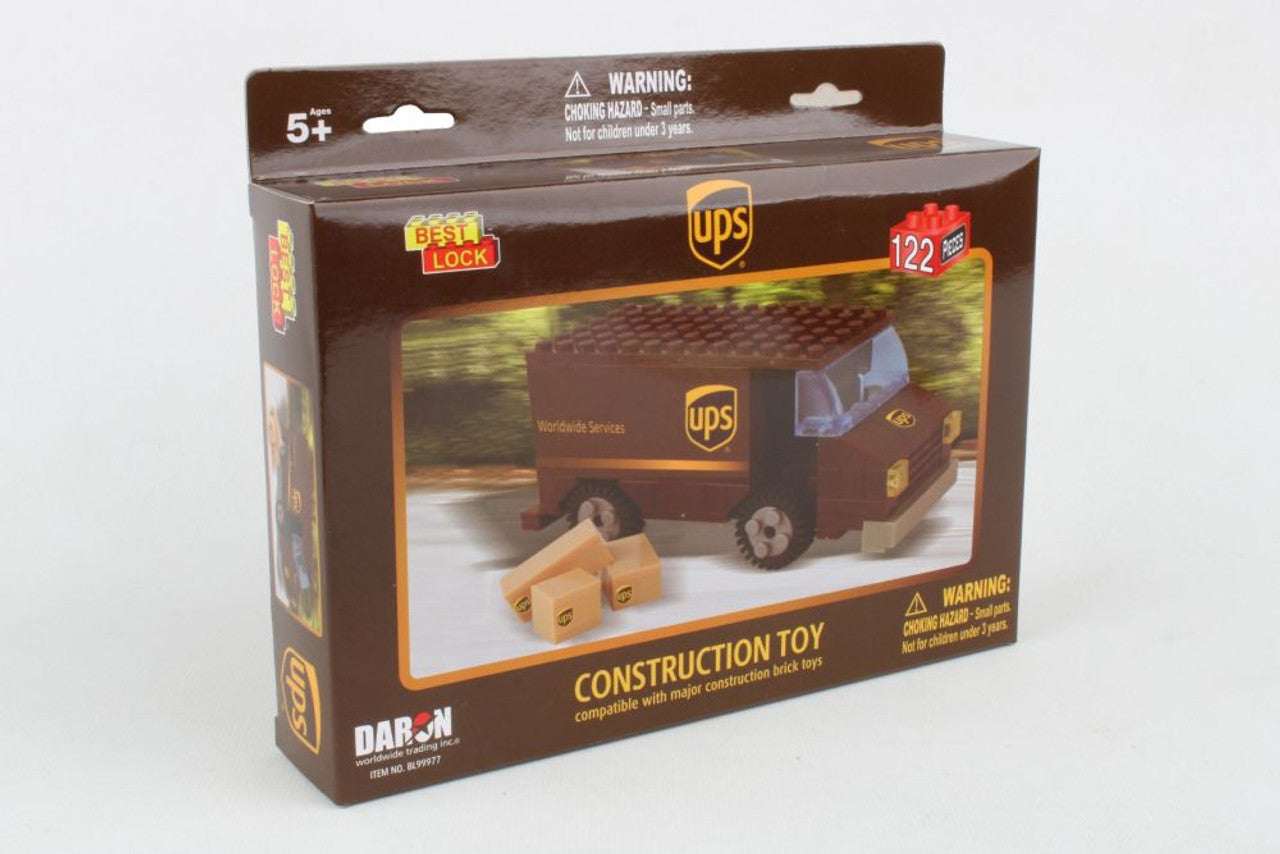 UPS 111 PIECE PACKAGE CAR CONSTRUCTION TOY