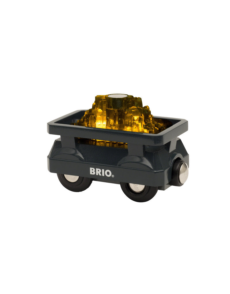 BRIO Light Up Gold Wagon