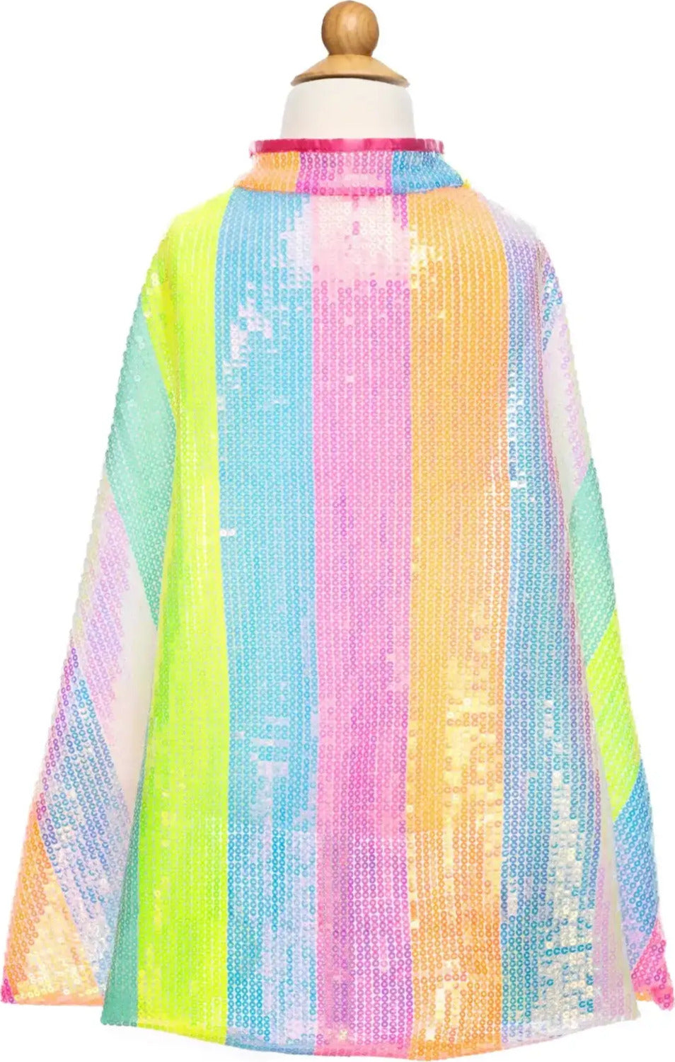 Neon Stripy Sequins Cape