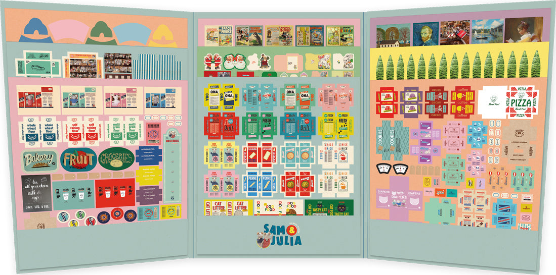 Sam & Julia Mouse Mansion Die-Cut Prints Deluxe