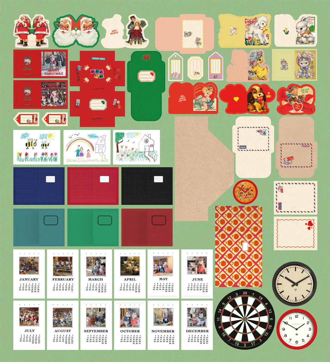 Sam & Julia Mouse Mansion Die-Cut Prints Deluxe