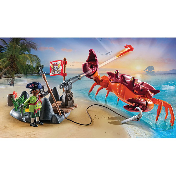 Pirates Battle Against the Giant Crab