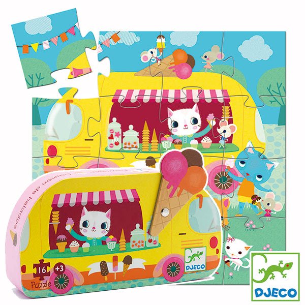 Silohouette Ice Cream Truck Puzzle