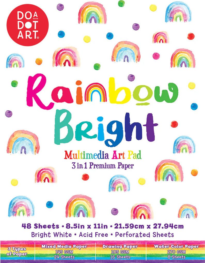 Rainbow Bright Multi-media Art Pad
